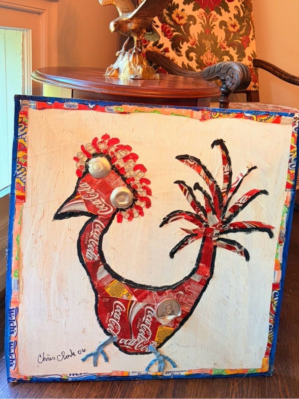 "Coca-Cola Rooster" Folk Art by Chris Clark ('06)